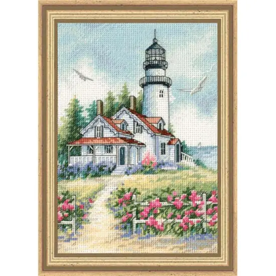 DimensionsScenic Lighthouse Counted Cross-Stitch Kit Multi {1}