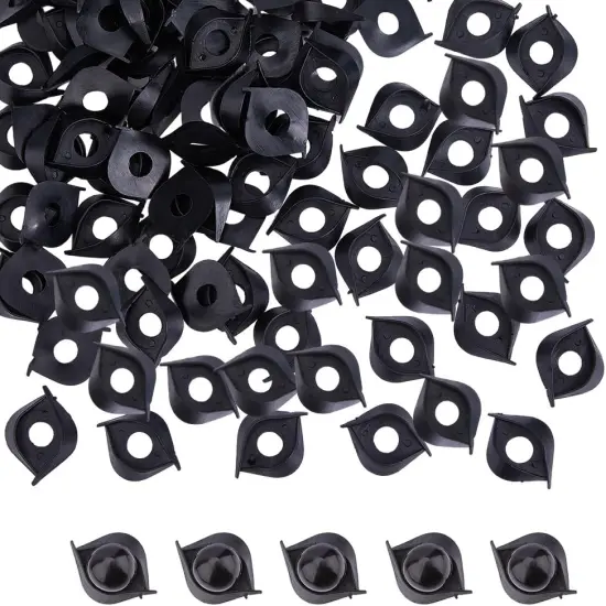 100Pcs Safety Eyes Plastic Craft Crochet Eyes Washers 29mm {1}