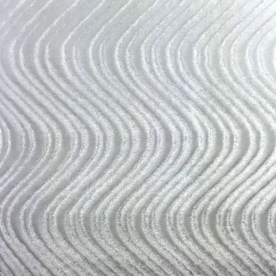 1 Yard Swirl Velvet Flocking Fabric for Upholstery Home Decor Drapery Crafts 58/60" Width White {1}