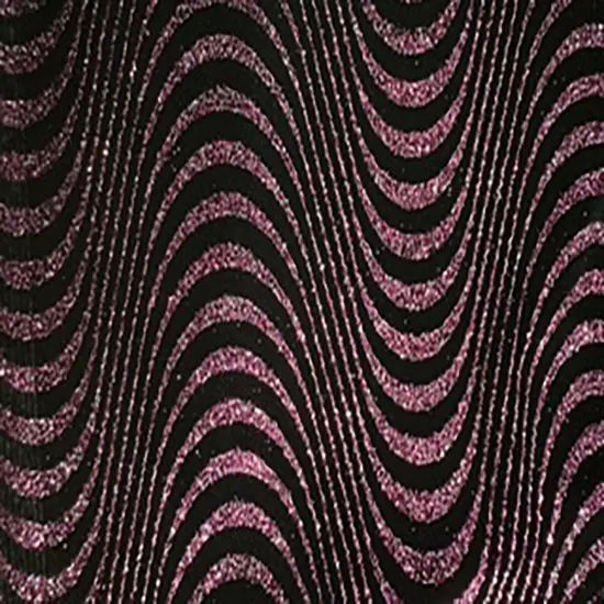 1 Yard Psychedelic Wave Glitter Velvet Fabric for Dancewear Costumes Cosplay Apparel 60 Inches Width Black Red {5}
