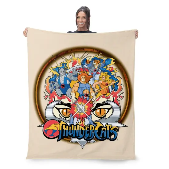Warner Brothers Thundercats Silk Touch Sherpa Throw Blanket Justice {2}