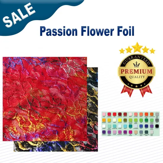 Passion Flower Foil Yellow {2}