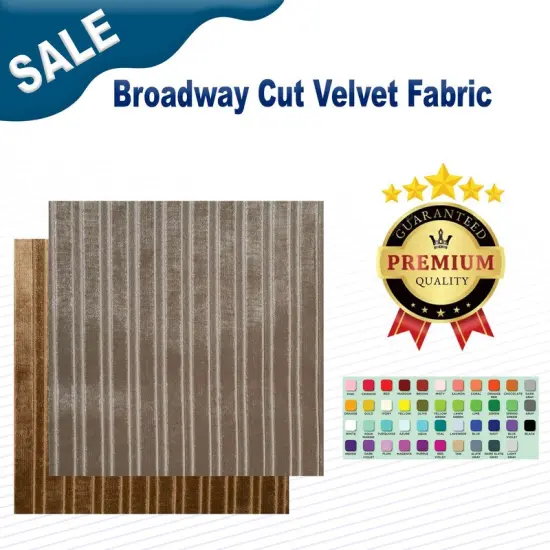 Broadway Cut Velvet Fabric Silver {2}