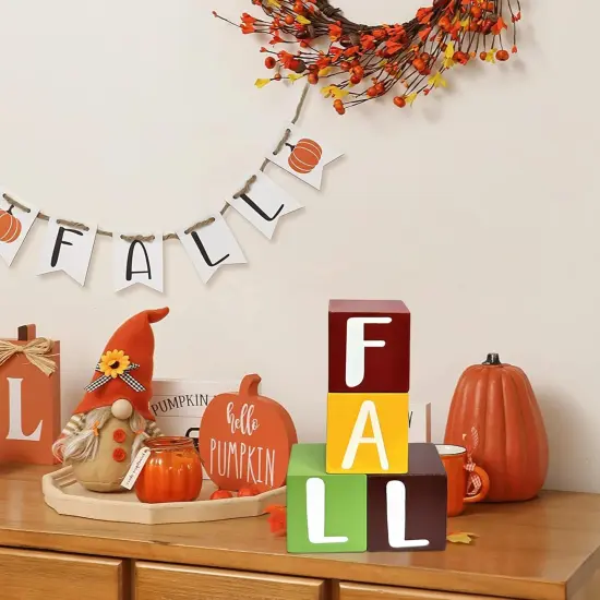 4 Pcs Turkey Thanksgiving Table Decor {4}