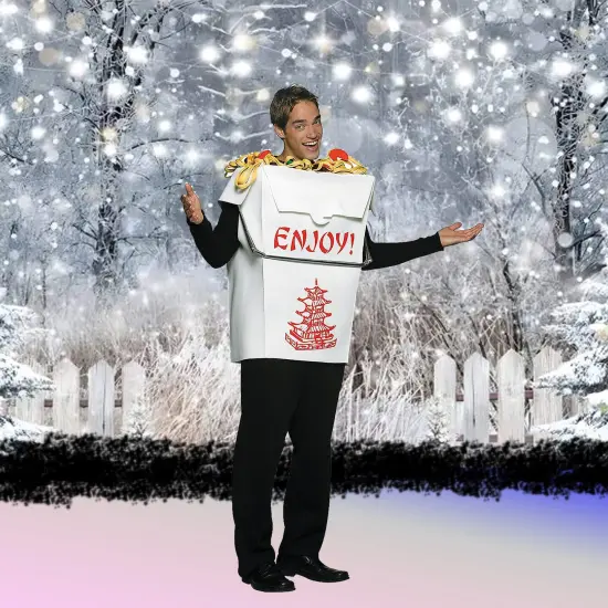 Chinese Take Out Costume Funny Food Tunic Adult Polyfoam Outfit {4}