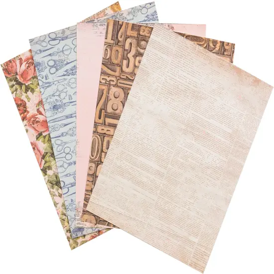 Bobunny Single-Sided Paper Pad 6"X8" 36/Pkg-Family Heirlooms, 12 Designs/3 Each {4}