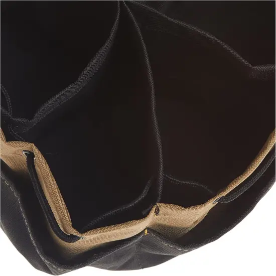 Drawstring Bucket Bag - 18 Pocket (Black) {4}