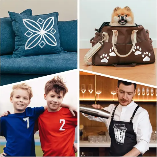 Heat Transfer Vinyl-12&rdquo; x 35FT White Iron on Vinyl Roll for Shirts {2}