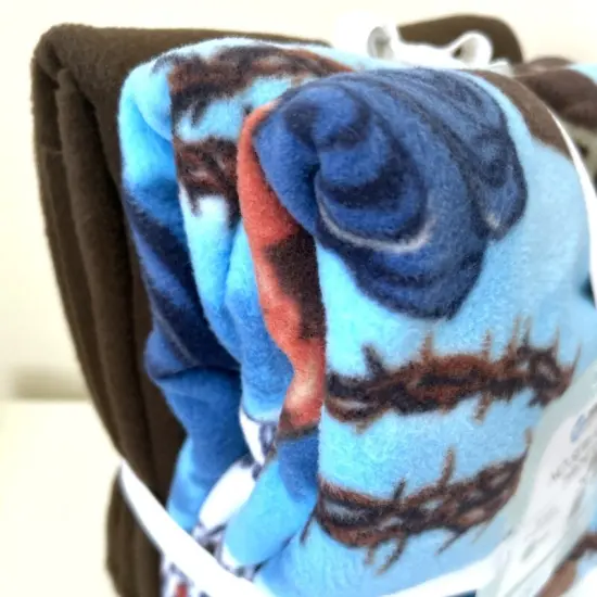 Holy Prayers for Peace Anti-Pill Premium No-Sew Throw Fleece Fabric Kit (50x60) {2}