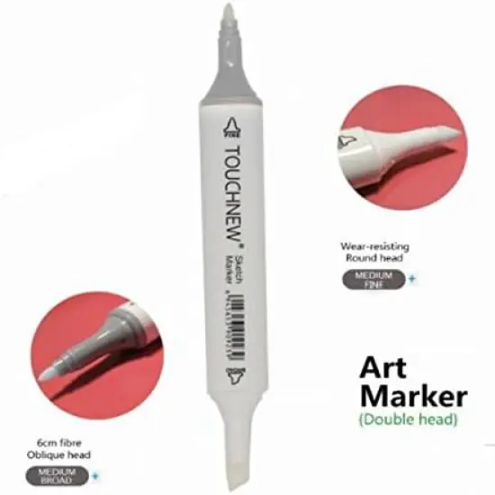 12 Colors Grayscale Art Marker Pen Double-Ended Sketch Markers {3}