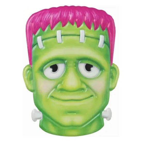 12" Metal Embossed Sign: Frankenstein (Pink) {1}