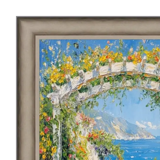 Industrial Silver Metal Slope Picture Frame 15x15 frame {1}