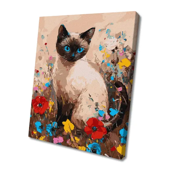 Painting by Numbers kit Kitty in flowers KHO6694 {1}