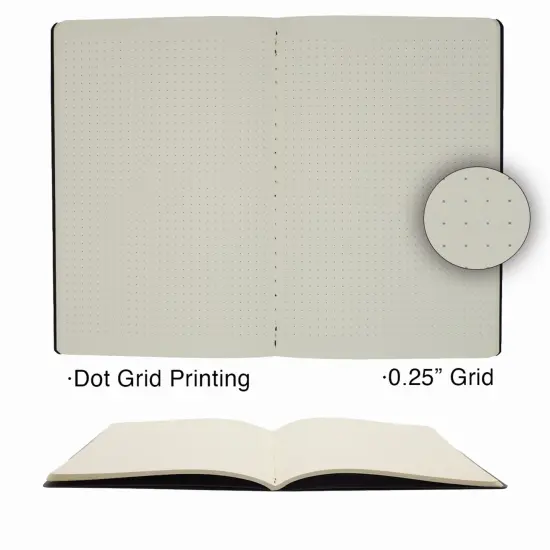 A5 Dotted Notebooks for Work, Travel, Business, College & More - Softcover Journals for Writing - Grid Notebook for Men & Women - Size 8.2" x 5.5" - 92 pages (Pink, 6 pack) {6}