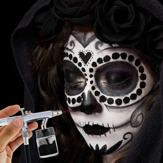 Black Airbrush Face & Body Water Based Paint for Kids, 8 oz. {4}