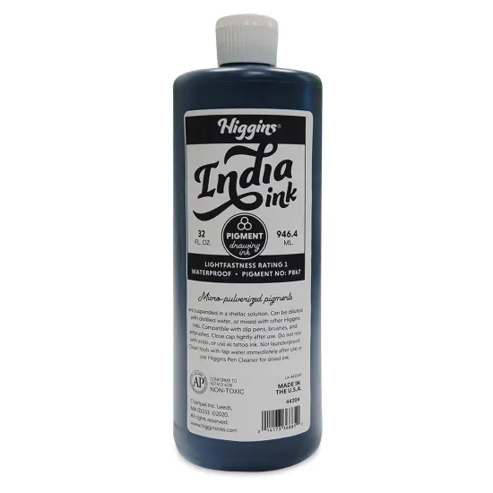 Higgins Waterproof Black Ink - 32 oz {1}