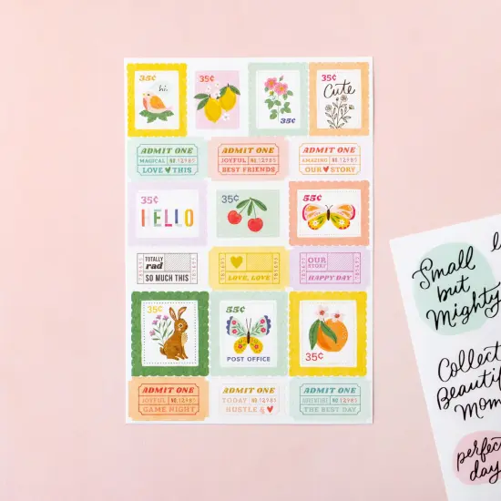 Bea Valint Sketchbook Sticker Book-8 Sheets {4}