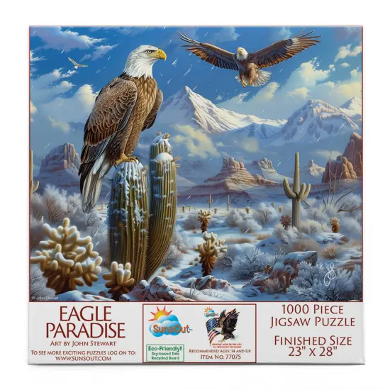 Sunsout Eagle Paradise 1000 pc Jigsaw Puzzle 77075 {4}