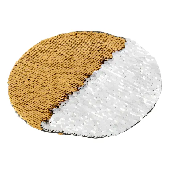Craft Express Gold Sequin Round-Gold, 7.4"X7.4", 2 pack {3}