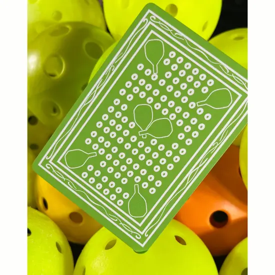 Pickleball Slam: Playing Cards - Classic Deck Featuring Slang, Shots & Playing Tips, 52 Standard Cards For Various Games, Fun Cartoon Illustrations {6}