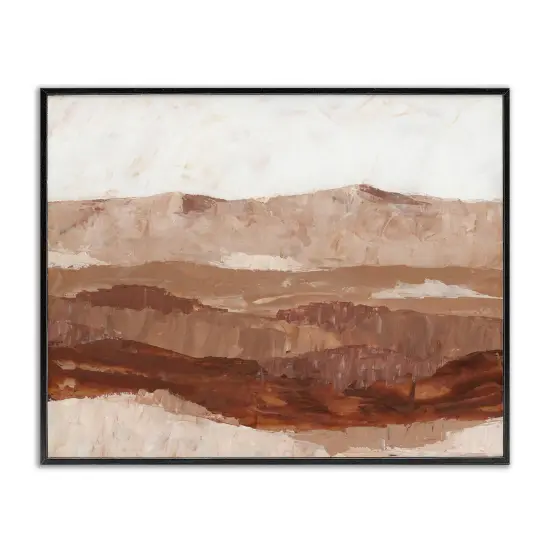 Stupell Industries Abstract Canyon Painting Framed Giclee Art White Frame {7}