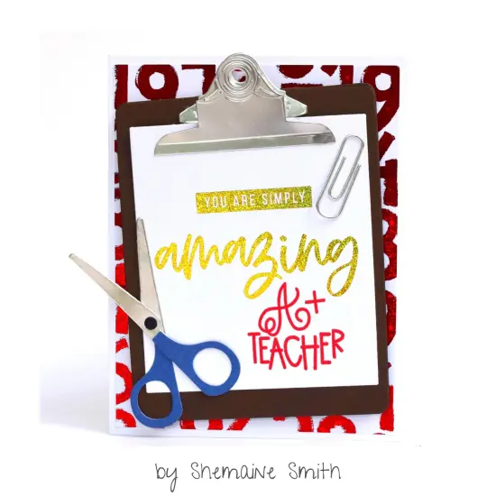 Deco Foil Adhesive Transfer Sheets by Unity5.9" x 5.9"-Simply Amazing {6}