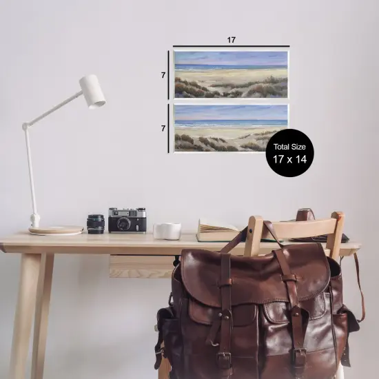 Stupell Industries Coastal Beach Terrain 2pc Wall Plaque Art Set Design by Tim OToole {3}