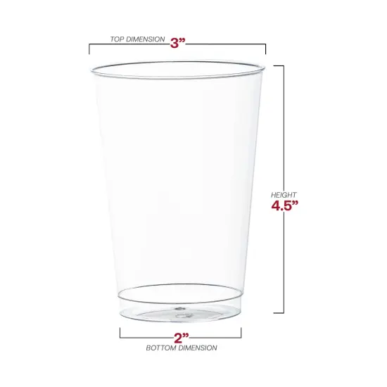 Crystal Clear Plastic Disposable Party Cups - 12 oz. (600 Cups) {3}