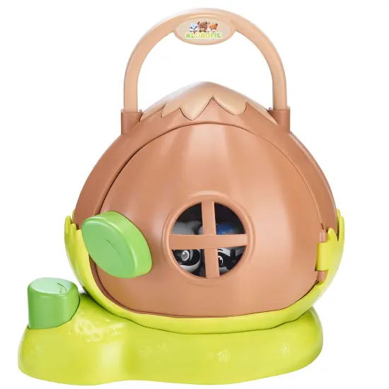 Timber Tots: The Hazelnut House - Portal Mini Home w/ Raccoon Animal Figurine, Interactive Spinning Rooms, Nature Toy Playset, Kids & Toddlers 18Mo+ {6}