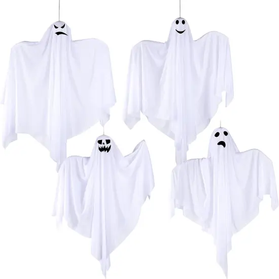 4 Pieces 2 Sizes Halloween Hanging {1}