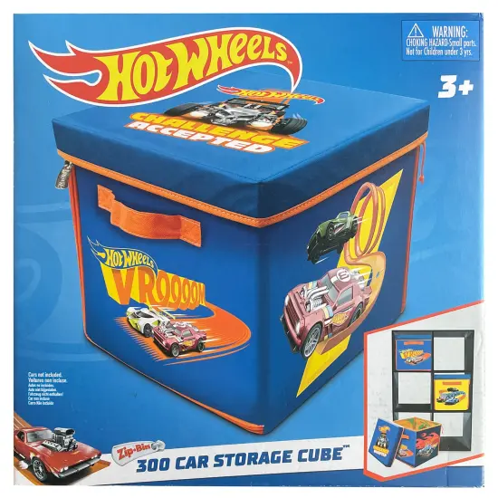 ZipBin Hot Wheels 300 Car Storage Cube & Playmat {3}
