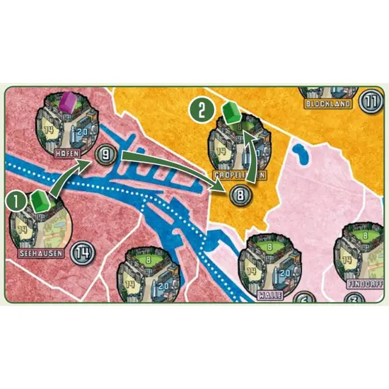 Rio Grande Games: Power Grid Bremen/Manhattan -Strategy Board Game, Electric Power Companies Competition, Economic Development, Ages 14+, 2-6 Players {5}