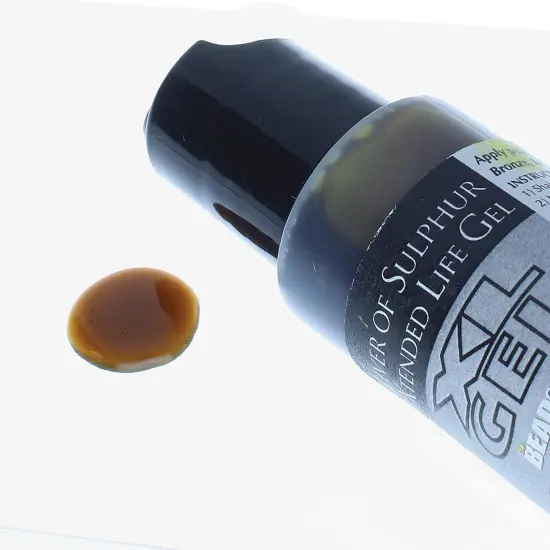 The Beadsmith XL Gel, Liver of Sulfur Extended Life Gel, 1 Fluid Ounce (29ml) Bottle, Apply a Patina Finish to Silver, Copper, and Other Metal for Oxidized Look on Art and Jewelry Projects {5}