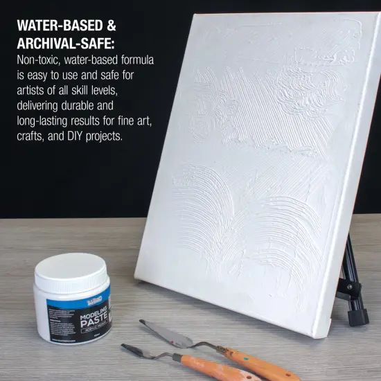 Acrylic Modeling Paste - 16.9oz (500ml) Lightweight, Flexible, Mixable, Sandable, and Archival-Safe {6}
