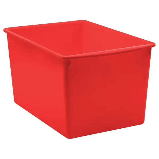 Red Plastic Multi-Purpose Bin {1}