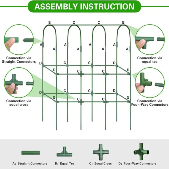 Garden Cucumber Trellis for Raised Bed, 65"&times;50" {4}