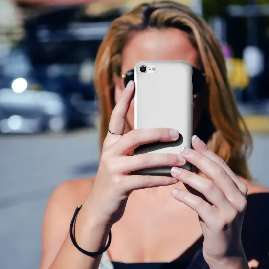 Translucent Matte Case For iPhone SE 2020 (2nd Gen), Semi-Transparent Smooth Touch Soft TPU Thin Cover White, by Insten {5}