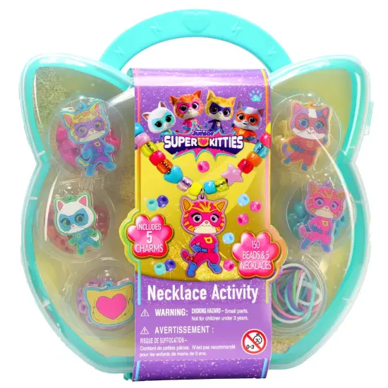 Tara Toy: Super Kitties - Necklace Activity Set - Disney Junior, 161pc, Create 5 Charm & Bead Necklaces, Mix&Match Designs, Jewelry Craft Kit, Kids 3+ {1}