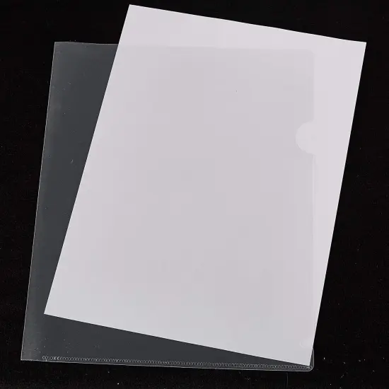 Paper Junkie 24-Pack Clear Project Protector Plastic Folders for Letter Size Documents, 11.4 x 8.9 Inches {6}