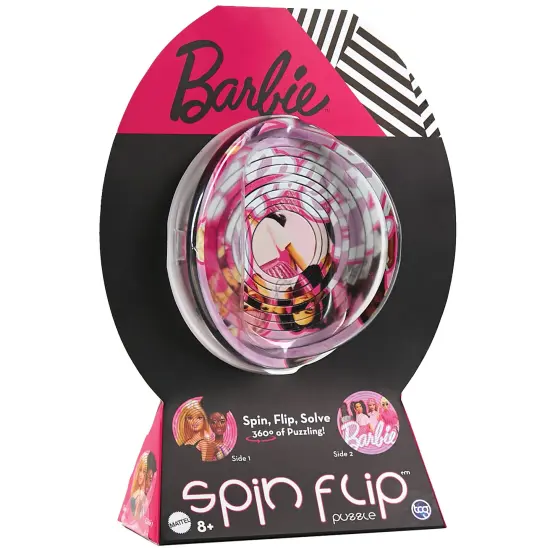 Spin Flip Puzzle: Barbie Glam Girls - 12 Rings - 2-In-1: Double-Sided Puzzle, Spin-Flip-Solve, 360 Degress Of Puzzling, Licensed, Adults & Kids 8+ {7}
