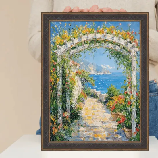 Gothic Vintage Antique Gold Espresso Picture Frame 20x24 frame {2}