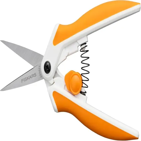 Micro-Tip Spring Assisted Scissors, Precision Cutting Stainless Steel Blades, Comfort Handle, Cut Details in Fabric, Sewing Scissors and Arts and Crafts Tools {2}