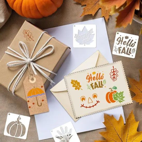 36 PCS Fall Stencils {5}