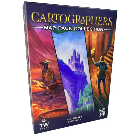 Thunderworks Games: Cartographers Map Pack Collection - Expansion Map Set Contains Nebblis, Affril & Undercity, Ages 10+, 1-75 Players, 30-45 Minutes {1}