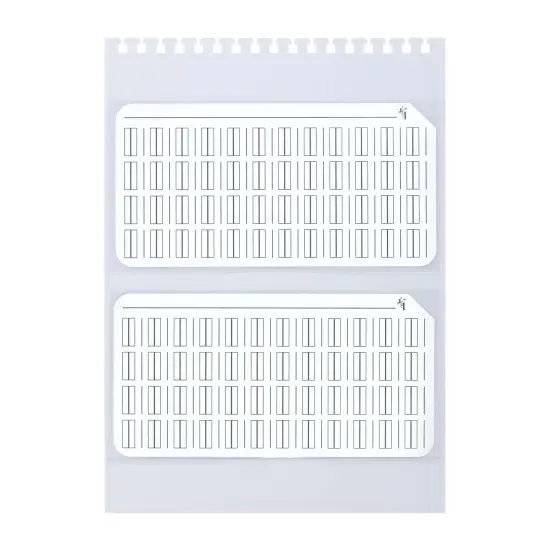 HG Art Concepts Painters Color Diary Swatch Card Protector Sleeves - Pack of 2, Size 48, 2 Card Pockets Per Sleeve, Clear Polypropylene, Fit Size 48 Swatches {6}