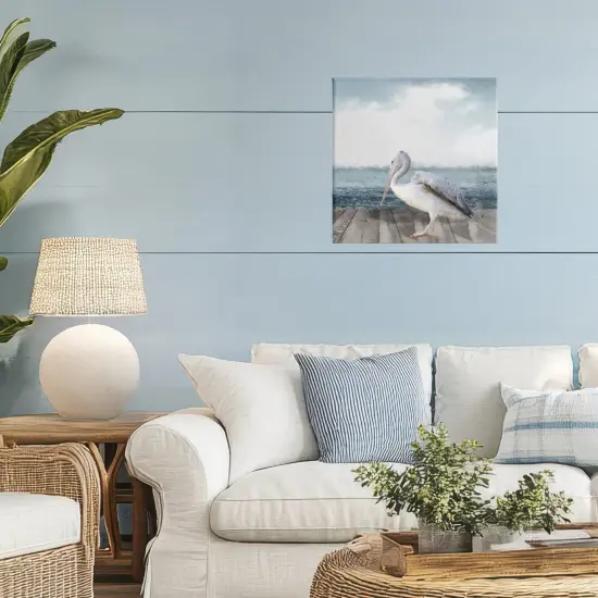 Stupell Industries Expressionist Pelican on Dock Canvas, design by Sophie 6 {2}