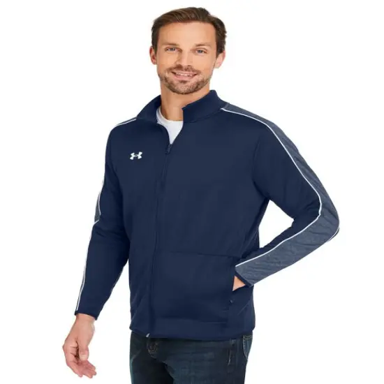Under Armour&reg; Men's Command Full-Zip Mod gry/ wh {4}