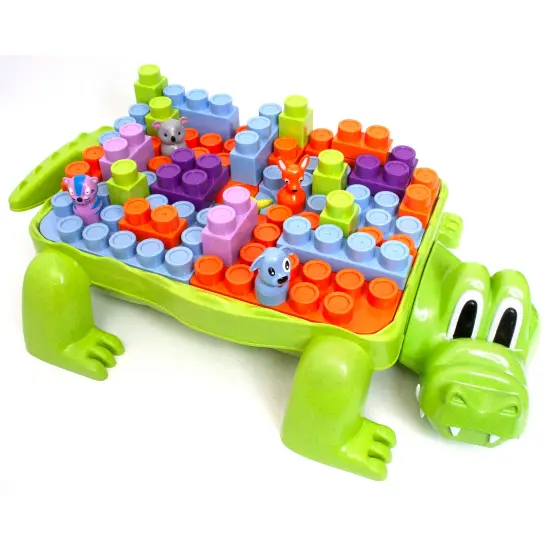 Roo Crew: Crocodile Block Activity Station - 29 Pieces, Block Stacking On The Back Of the Croc, Store Inside, Preschool Toy, Toddler & Kids Ages 2+ {4}