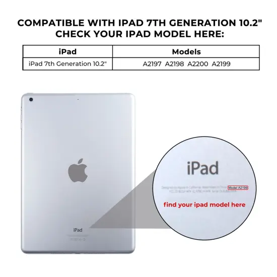 2 Pack Glass Screen Protector for iPad 9th 8th 7th Generation (10.2 inch iPad) (2021/ 2020/ 2019 Models), Tempered Glass HD Clear {7}