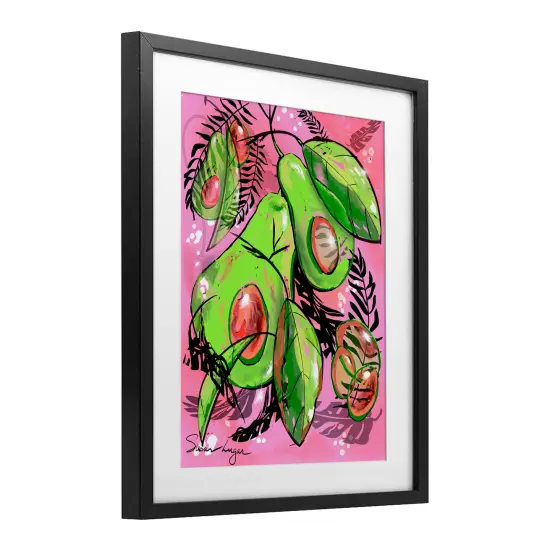 Stupell Industries Vibrant Avocado Collage Framed Print Under Glass, design by Susan Lugar {3}
